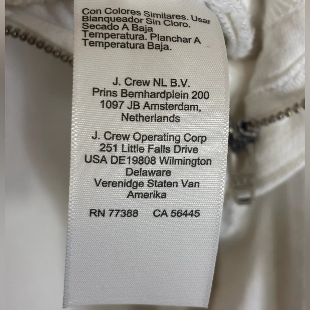 J.Crew White Flare Jeans – Full Length, Stretch Denim